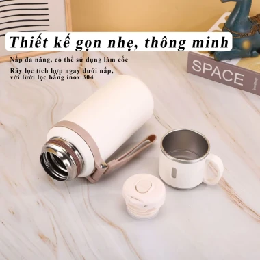 Bình nước giữ nhiệt 600ml Coktot TC601 inox 316 cao cấp, lọc trà, giữ nhiệt 6-8h, giá chỉ 180k 4 Bình nước giữ nhiệt 600ml Coktot TC601 inox 316 cao cấp, lọc trà, giữ nhiệt 6-8h, giá chỉ 180k 4