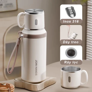 Bình nước giữ nhiệt 600ml Coktot TC601 inox 316 cao cấp, lọc trà, giữ nhiệt 6-8h, giá chỉ 180k 8 Bình nước giữ nhiệt 600ml Coktot TC601 inox 316 cao cấp, lọc trà, giữ nhiệt 6-8h, giá chỉ 180k 8