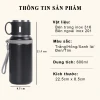 Bình nước giữ nhiệt 600ml Coktot TC601 inox 316 cao cấp, lọc trà, giữ nhiệt 6-8h, giá chỉ 180k 10