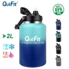 Bình nước giữ nhiệt QUIFIT 2L & 3.8L thép không gỉ, kèm ống hút - Giá chỉ 658,900
