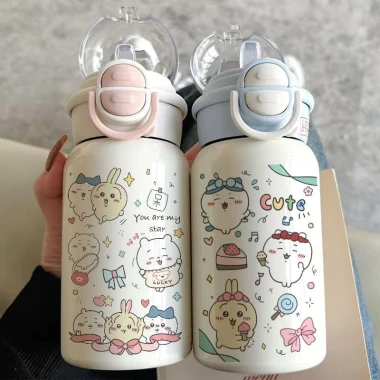 Bình Nước Giữ Nhiệt Thép 316 Chiikawa Usagi Dễ Thương Cho Học Sinh Nữ Giá Rẻ 2 Bình Nước Giữ Nhiệt Thép 316 Chiikawa Usagi Dễ Thương Cho Học Sinh Nữ Giá Rẻ 2
