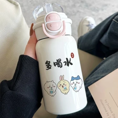 Bình Nước Giữ Nhiệt Thép 316 Chiikawa Usagi Dễ Thương Cho Học Sinh Nữ Giá Rẻ 6 Bình Nước Giữ Nhiệt Thép 316 Chiikawa Usagi Dễ Thương Cho Học Sinh Nữ Giá Rẻ 6