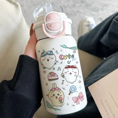 Bình Nước Giữ Nhiệt Thép 316 Chiikawa Usagi Dễ Thương Cho Học Sinh Nữ Giá Rẻ 12 Bình Nước Giữ Nhiệt Thép 316 Chiikawa Usagi Dễ Thương Cho Học Sinh Nữ Giá Rẻ 12