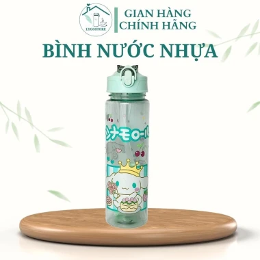 Bình Nước Nhựa Cinnamoroll 800ml - Giá Rẻ 40k - Nắp Gập Tiện Lợi Thiết Kế Dễ Thương LYGOSTORE 11