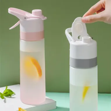 Bình Nước Phun Sương Thể Thao 700ml - Cốc Nước Tiện Lợi Làm Mát & Dưỡng Ẩm Giá 23k 4