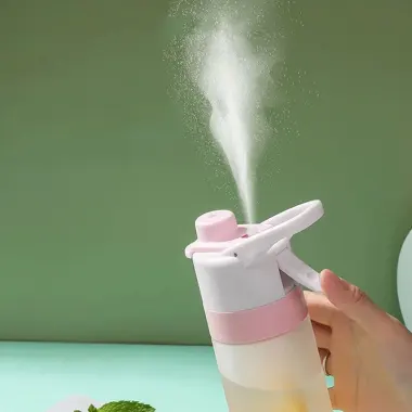 Bình Nước Phun Sương Thể Thao 700ml - Cốc Nước Tiện Lợi Làm Mát & Dưỡng Ẩm Giá 23k 5