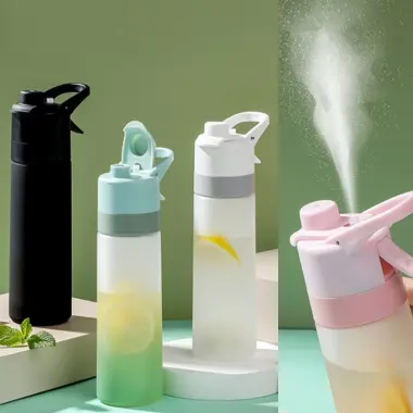 Bình Nước Phun Sương Thể Thao 700ml - Cốc Nước Tiện Lợi Làm Mát & Dưỡng Ẩm Giá 23k 10