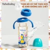Bình Sữa Chống Sặc 300ml Yahababy Chống Rơi Chịu Nhiệt Nhựa PP An Toàn Họa Tiết Hoạt Hình Dễ Thương Cho Bé 4