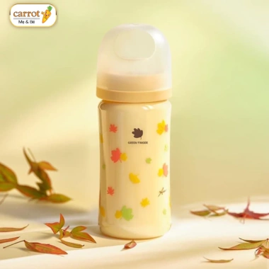 Bình Sữa Green Finger BEBEGROW Nhựa PPSU, Nhựa PA Hoạ Tiết Hàn Quốc 160ML, 280ML