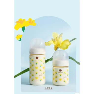 Bình Sữa Green Finger BEBEGROW Nhựa PPSU, Nhựa PA Hoạ Tiết Hàn Quốc 160ML, 280ML