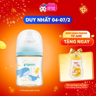 Bình Sữa Pigeon PPSU Softouch 160ml Đại Dương - Giá Rẻ 426k Thay 515k - An Toàn Cho Bé 2 Bình Sữa Pigeon PPSU Softouch 160ml Đại Dương - Giá Rẻ 426k Thay 515k - An Toàn Cho Bé 2