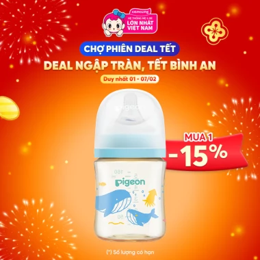 Bình Sữa Pigeon PPSU Softouch 160ml Đại Dương - Giá Rẻ 426k Thay 515k - An Toàn Cho Bé 3 Bình Sữa Pigeon PPSU Softouch 160ml Đại Dương - Giá Rẻ 426k Thay 515k - An Toàn Cho Bé 3