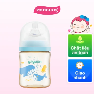 Bình Sữa Pigeon PPSU Softouch 160ml Đại Dương - Giá Rẻ 426k Thay 515k - An Toàn Cho Bé 4 Bình Sữa Pigeon PPSU Softouch 160ml Đại Dương - Giá Rẻ 426k Thay 515k - An Toàn Cho Bé 4