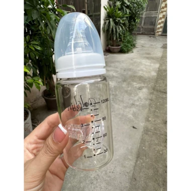 Bình sữa thủy tinh Dolphin 120ml/240ml giá rẻ chỉ 80k - Cổ hẹp an toàn cho bé 5