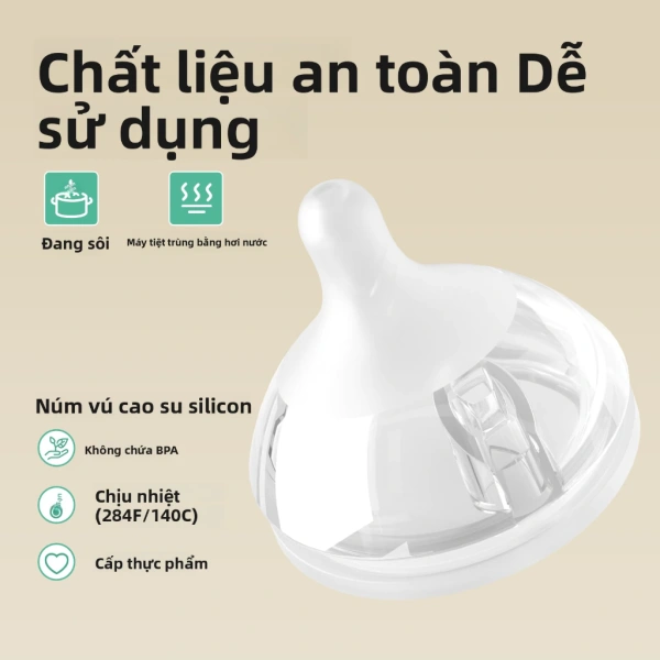 Hình ảnh sản phẩm Bình Sữa Youkebei Trẻ Sơ Sinh Chai Thủy Tinh Chống Nghẹt Thở Đầy Hơi Giá Ưu Đãi 209k
