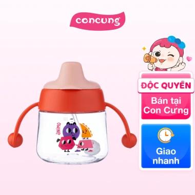 Bình tập uống núm silicone Animo đỏ 180ml - Thiết kế tiện lợi, giảm giá 114.500 2