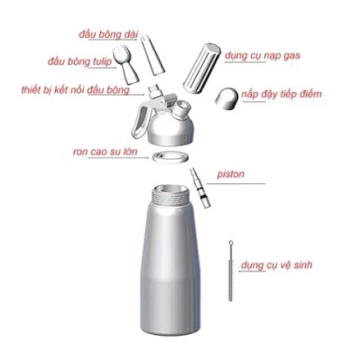 Bình Xịt Kem Tươi MOSA Inox 500ml - 1000ml Giá Rẻ Tặng Công Thức Đá Xay 6 Bình Xịt Kem Tươi MOSA Inox 500ml - 1000ml Giá Rẻ Tặng Công Thức Đá Xay 6