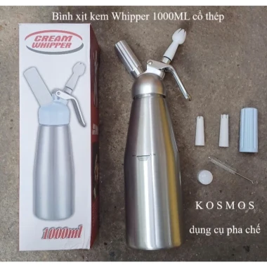 Bình Xịt Kem Tươi MOSA Inox 500ml - 1000ml Giá Rẻ Tặng Công Thức Đá Xay 7 Bình Xịt Kem Tươi MOSA Inox 500ml - 1000ml Giá Rẻ Tặng Công Thức Đá Xay 7