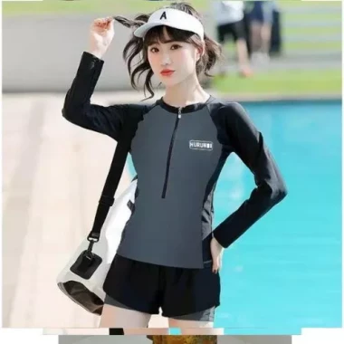 BKN 016 XÁM Sẵn HCM (Size M, L) Đồ Bơi Đi Biển Áo Dài Tay in chữ Quần 2 Lớp dáng thể thao HAN.T Shop 8 BKN 016 XÁM Sẵn HCM (Size M, L) Đồ Bơi Đi Biển Áo Dài Tay in chữ Quần 2 Lớp dáng thể thao HAN.T Shop 8