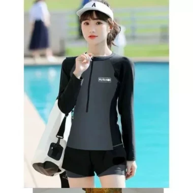 BKN 016 XÁM Sẵn HCM (Size M, L) Đồ Bơi Đi Biển Áo Dài Tay in chữ Quần 2 Lớp dáng thể thao HAN.T Shop 9 BKN 016 XÁM Sẵn HCM (Size M, L) Đồ Bơi Đi Biển Áo Dài Tay in chữ Quần 2 Lớp dáng thể thao HAN.T Shop 9