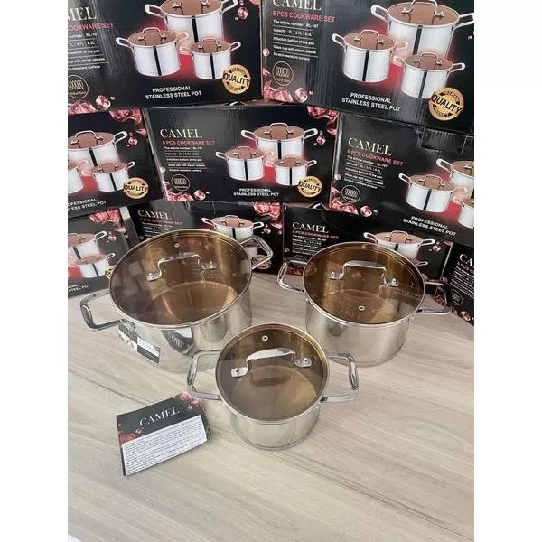 Hình ảnh sản phẩm Bộ 3 nồi Misu Louis nhập khẩu Đức inox 304, bắt nhanh, đáy 5 lớp tỏa nhiệt - Giá ưu đãi 575.000