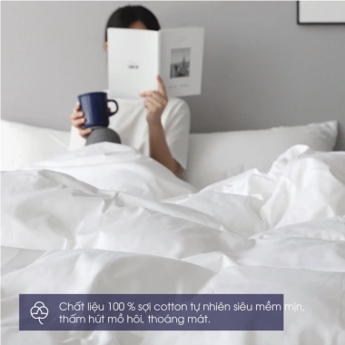 Bộ 4 món Chăn ga Changmi cotton lụa siêu mềm, khách sạn 5 sao, giá 1,852,150