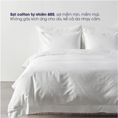 Bộ 4 món Chăn ga Changmi cotton lụa siêu mềm, khách sạn 5 sao, giá 1,852,150