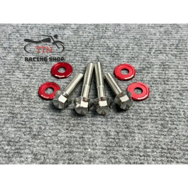 Bộ 4 Ốc Salaya MẪU THÁI V2 TẶNG LONG ĐỀN Gắn Treo Pô Và Gắp Cho Vario 150 (2.018-2.021) Chuẩn Inox304