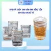 Bộ 6 cốc thủy tinh vân hình đồng tiền cao cấp kèm hộp, giá chỉ 75k