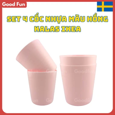 Bộ 6 ly ăn dặm Kalas IKEA nhựa BPA free an toàn cho bé, giảm giá 67.000