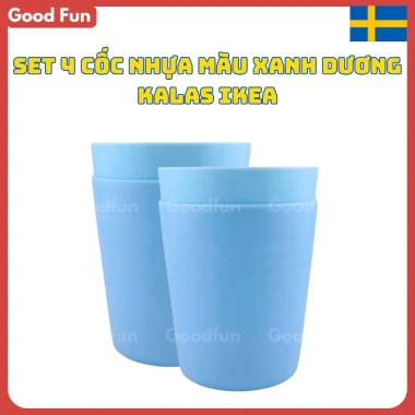 Bộ 6 ly ăn dặm Kalas IKEA nhựa BPA free an toàn cho bé, giảm giá 67.000