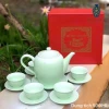 Bộ ấm chén men Hỏa Biến Bát Tràng - ấm trà đỏ 350ml & 500ml, giá ưu đãi 475k 3
