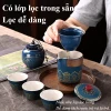 Bộ Ấm Chén Trà Du Lịch Gốm Sứ Thiết Kế Vali Sang Trọng Chống Va Đập Giá 210k 4