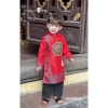 Bộ áo dài cách tân cho bé trai mẫu khánh long diện lễ tết năm mới biểu diễn đẹp từ 10-40kg hàng thiết kế cao cấp 4