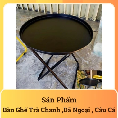 Bộ Bàn Ghế Trà Chanh Vải Dù Sơn Tĩnh Điện Cầm Tay Cho Cafe Dã Ngoại Câu Cá Giá Rẻ 4