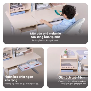 Bộ Bàn Học Thông Minh Chống Gù Cận DERGO LEO E120 - Giảm 500K - Nâng Hạ Độ Cao Cho Bé 5 Bộ Bàn Học Thông Minh Chống Gù Cận DERGO LEO E120 - Giảm 500K - Nâng Hạ Độ Cao Cho Bé 5
