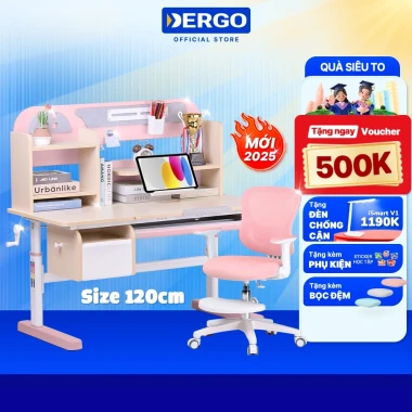 Bộ Bàn Học Thông Minh Chống Gù Cận DERGO LEO E120 - Giảm 500K - Nâng Hạ Độ Cao Cho Bé 15 Bộ Bàn Học Thông Minh Chống Gù Cận DERGO LEO E120 - Giảm 500K - Nâng Hạ Độ Cao Cho Bé 15