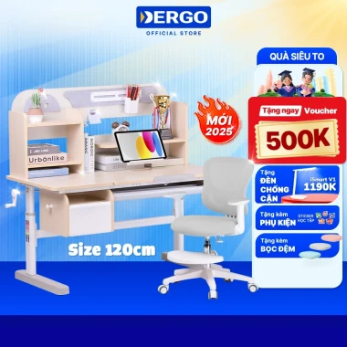 Bộ Bàn Học Thông Minh Chống Gù Cận DERGO LEO E120 - Giảm 500K - Nâng Hạ Độ Cao Cho Bé 16 Bộ Bàn Học Thông Minh Chống Gù Cận DERGO LEO E120 - Giảm 500K - Nâng Hạ Độ Cao Cho Bé 16