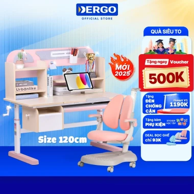 Bộ Bàn Học Thông Minh Chống Gù Cận DERGO LEO E120 - Giảm 500K - Nâng Hạ Độ Cao Cho Bé 18 Bộ Bàn Học Thông Minh Chống Gù Cận DERGO LEO E120 - Giảm 500K - Nâng Hạ Độ Cao Cho Bé 18