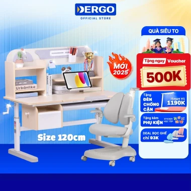 Bộ Bàn Học Thông Minh Chống Gù Cận DERGO LEO E120 - Giảm 500K - Nâng Hạ Độ Cao Cho Bé 19 Bộ Bàn Học Thông Minh Chống Gù Cận DERGO LEO E120 - Giảm 500K - Nâng Hạ Độ Cao Cho Bé 19