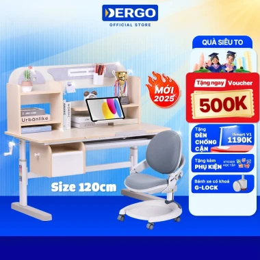 Bộ Bàn Học Thông Minh Chống Gù Cận DERGO LEO E120 - Giảm 500K - Nâng Hạ Độ Cao Cho Bé 22 Bộ Bàn Học Thông Minh Chống Gù Cận DERGO LEO E120 - Giảm 500K - Nâng Hạ Độ Cao Cho Bé 22