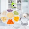 Bộ bát đĩa nhựa hoa mặt trời Việt Nhật, dùng cúng, trắng, giá ưu đãi 78.000 2