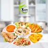 Bộ bát đĩa nhựa hoa mặt trời Việt Nhật, dùng cúng, trắng, giá ưu đãi 78.000 3