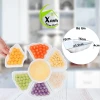 Bộ bát đĩa nhựa hoa mặt trời Việt Nhật, dùng cúng, trắng, giá ưu đãi 78.000 4