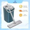 Bộ Cây Lau Nhà Tự Vắt Thông Minh, Chổi Lau Sàn 360 Độ 2 Ngăn Tách Nước Bẩn kèm Bông Lau