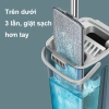 Bộ Cây Lau Nhà Tự Vắt Thông Minh, Chổi Lau Sàn 360 Độ 2 Ngăn Tách Nước Bẩn kèm Bông Lau 2