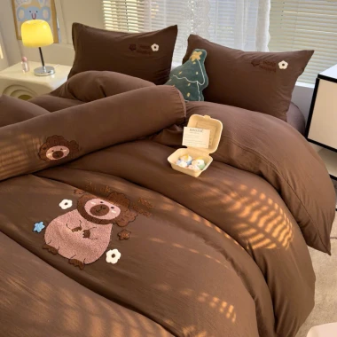 Bộ Chăn Ga Gối Đũi Mềm Mịn Dệt Họa Tiết Capybara Kuromi Labubu - Giảm 29K chỉ 100K 11 Bộ Chăn Ga Gối Đũi Mềm Mịn Dệt Họa Tiết Capybara Kuromi Labubu - Giảm 29K chỉ 100K 11