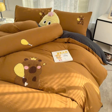 Bộ Chăn Ga Gối Đũi Mềm Mịn Dệt Họa Tiết Capybara Kuromi Labubu - Giảm 29K chỉ 100K 18 Bộ Chăn Ga Gối Đũi Mềm Mịn Dệt Họa Tiết Capybara Kuromi Labubu - Giảm 29K chỉ 100K 18