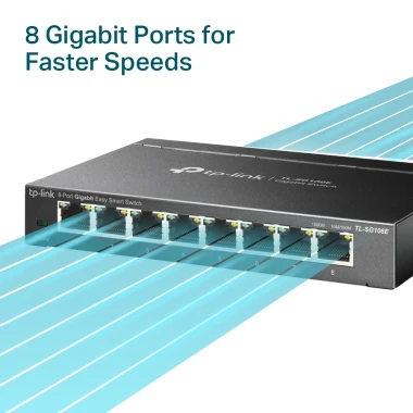Bộ Chia Mạng TP-Link TL-SG108E 8 Cổng 1Gb Giá Rẻ - Quản Lý Dễ Dàng, Bảo Hành 2 Năm 6 Bộ Chia Mạng TP-Link TL-SG108E 8 Cổng 1Gb Giá Rẻ - Quản Lý Dễ Dàng, Bảo Hành 2 Năm 6