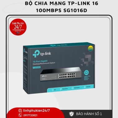Bộ chia mạng Tplink 16 cổng Giga 1000Mbps + 10/100Mbps giảm giá chỉ 486000đ 2 Bộ chia mạng Tplink 16 cổng Giga 1000Mbps + 10/100Mbps giảm giá chỉ 486000đ 2